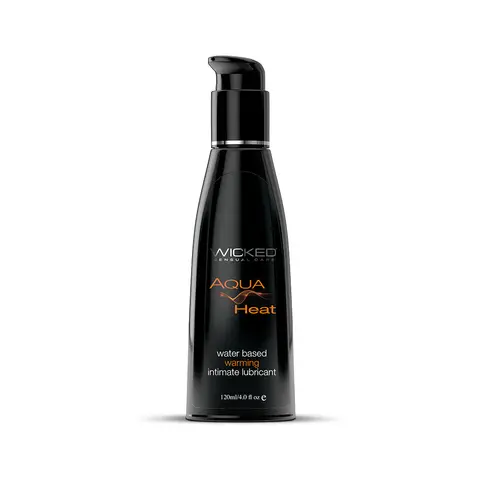 Wicked Aqua Heat Water-Based Warming Lubricant 4 oz.