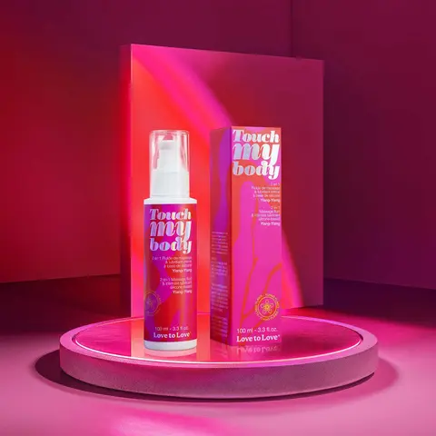 Love to Love Touch My Body 2-in-1 Massage Fluid & Intimate Lubricant Ylang-Ylang 3.3 oz.