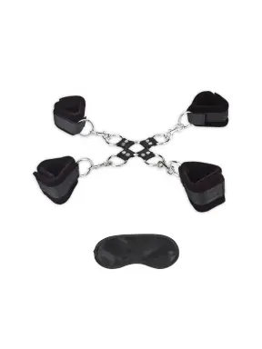 5 piece hogtie set with soft quick release cuffs