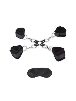 5 piece hogtie set with soft quick release cuffs