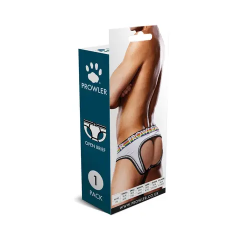 Prowler Oversized Paw Open Brief White 2XL
