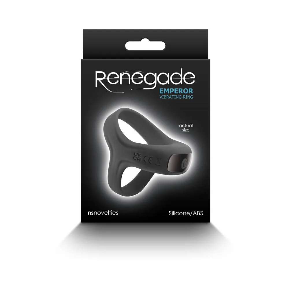 Renegade Emperor Vibrating Ring in Black