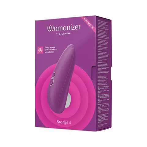 Womanizer Starlet 3 Rechargeable Silicone Compact Pleasure Air Clitoral Stimulator Turquoise in Violet