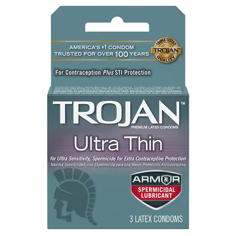 Trojan Ultra Thin Armor (Spermicidal) 3pk