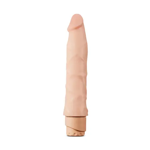 Dr. Skin Cock Vibe 1 Realistic 9 in. Vibrating Dildo in Beige