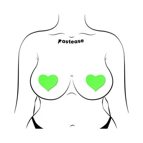 Pastease Love: Glow-in-the-Dark Hearts Pasties