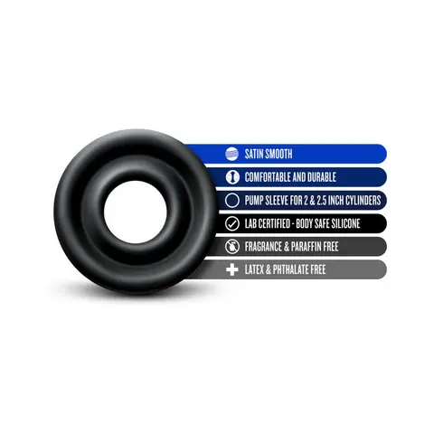 Performance Silicone Pump Sleeve Medium Black
