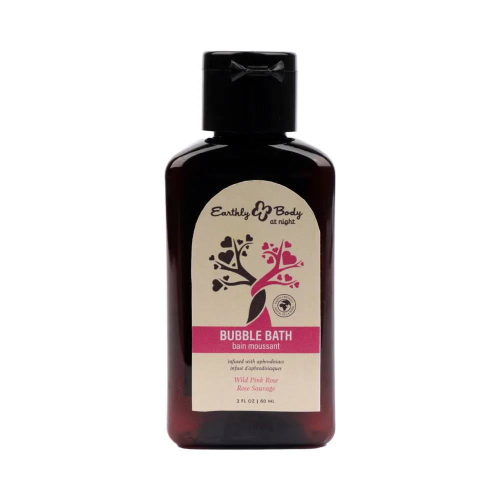 Earthly Body At Night Aphrodisiac Bubble Bath Wild Pink Rose 2 oz.