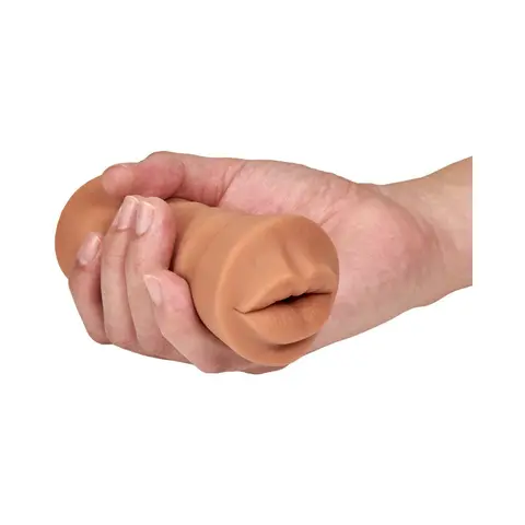 M for Men Isabella Oral Stroker with Bullet Vibrator Tan