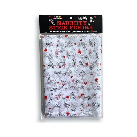 Naughty Stick Figure Tissue Paper