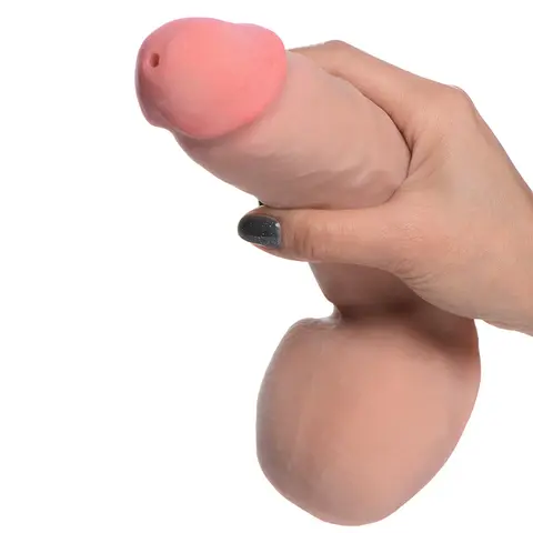 Loadz 8 in. Dual Density Squirting Dildo Light