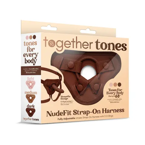 Together Tones NudeFit Strap-On Harness in Dark