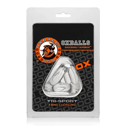 OxBalls Tri-Sport, Cocksling in Clear