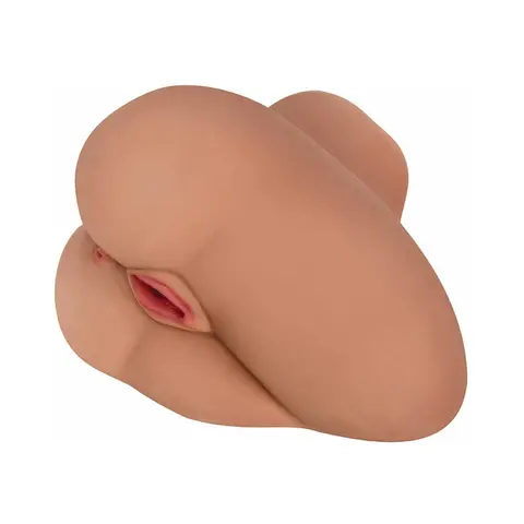 Curve Toys Mistress Perfect Fuck Alexis Side Saddle Vibrating Dual Entry Masturbator Tan