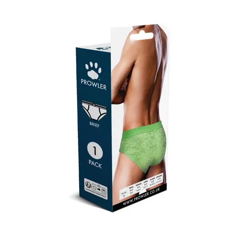 Prowler Lace Brief Neon Green M