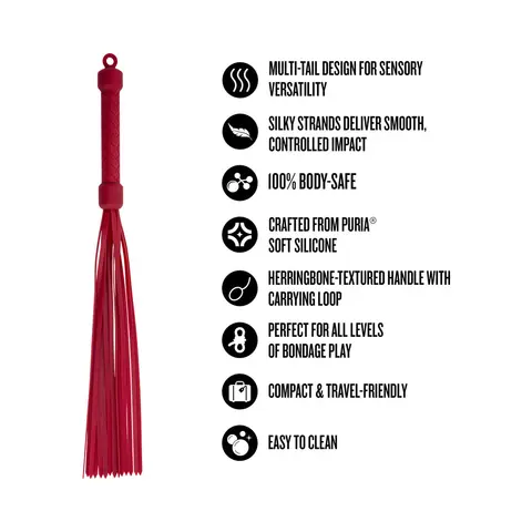 Temptasia Ardor Flogger in Red
