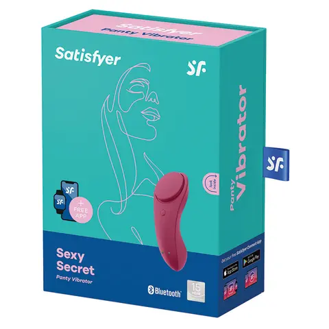Satisfyer Sexy Secret Panty Vibrator Wine Red