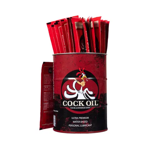 Cock Oil Branded Collector's Edition Drum with 25 Foil Packets