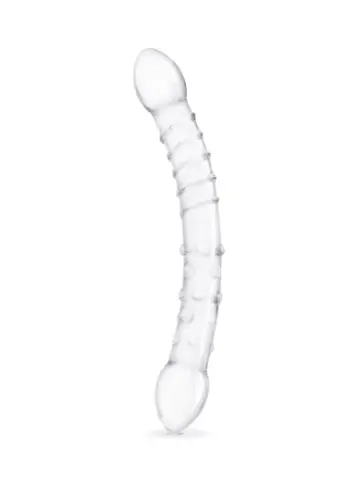 12” double-trouble glass dildo