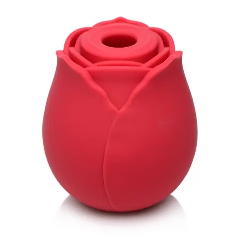 Bloomgasm 10X Wild Rose Silicone Suction Clit Stimulator in Red