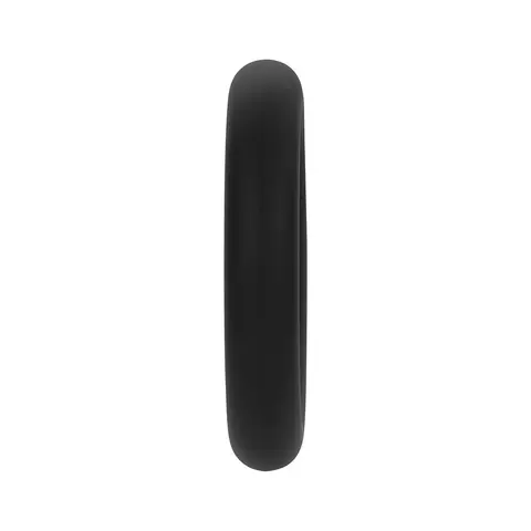 Forto F-61 3-Piece Silicone Cockring Set in Black