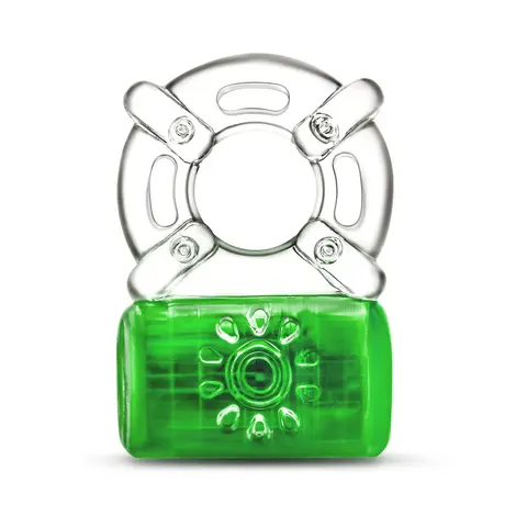 Play With Me Pleaser Rechargeable C-Ring Neon Green