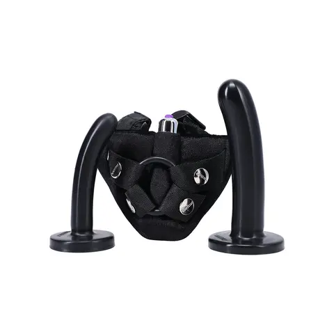 Tantus Bend Over Beginner Strap-On Harness Kit Onyx
