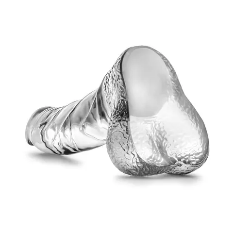 Naturally Yours Ding Dong Realistic 5.5 in. Dildo with Balls in Clear