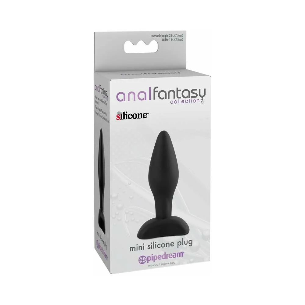 Anal Fantasy Collection Mini Silicone Plug Black