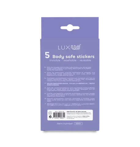 Luxus™ 5-pack adhesive stickers
