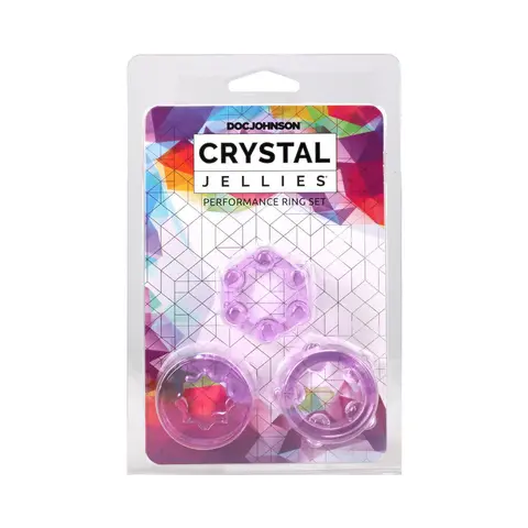 Crystal Jellies Performance Ring Set in Purple