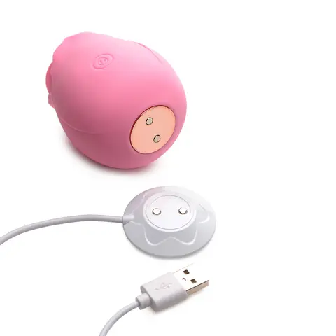 Bloomgasm 10X Wild Rose Silicone Suction Clit Stimulator in Pink