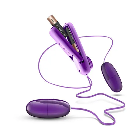 B Yours Double Pop Eggs Remote-Controlled Dual Bullet Vibrator in Plum