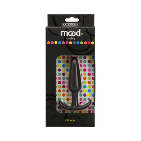 Mood - Naughty - Medium Black Silicone Butt Plug