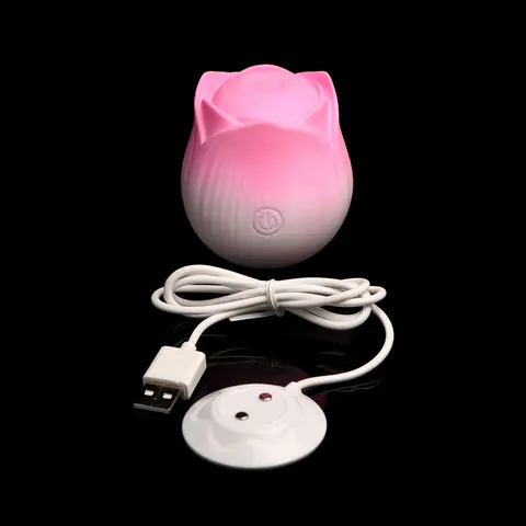 Bloomgasm Pulsing Petals Throbbing Rose Stimulator in Pink