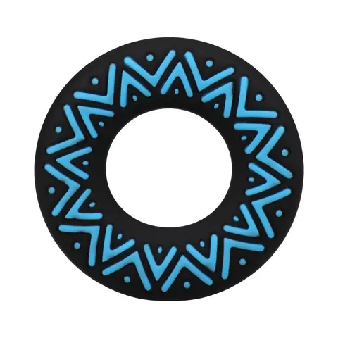 Polynesian Pleasures Hula Loops Silicone Tribal C-Ring 35mm Blue/Black