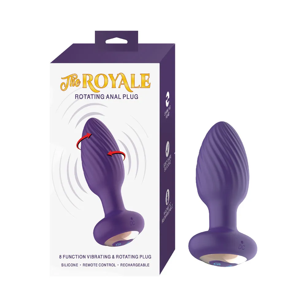 The Royale Rotating Anal Plug Purple
