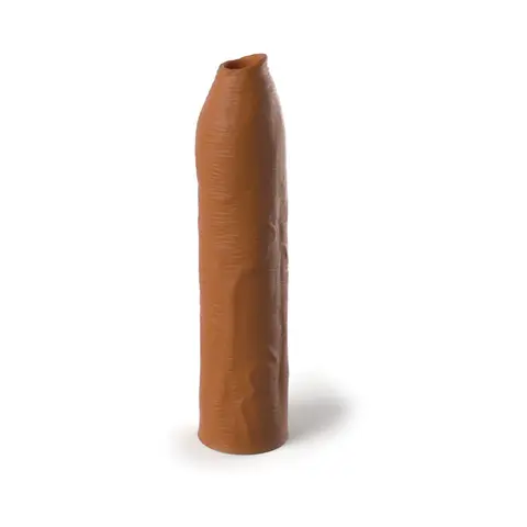 Fantasy X-tensions Elite Uncut 7 in. Open-Ended Silicone Enhancement Sleeve in Tan