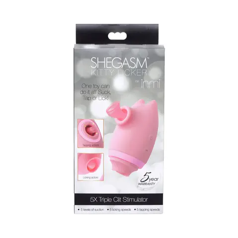 Shegasm Kitty Licker 5X 3-in-1 Clit Stimulator