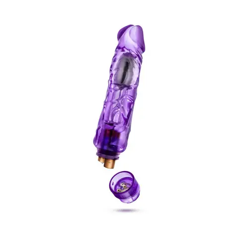Naturally Yours Wild Ride Realistic 9 in. Vibrating Dildo in Purple