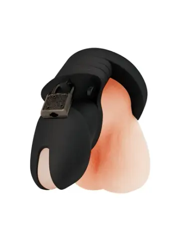 silicone chastity cock cage with lock