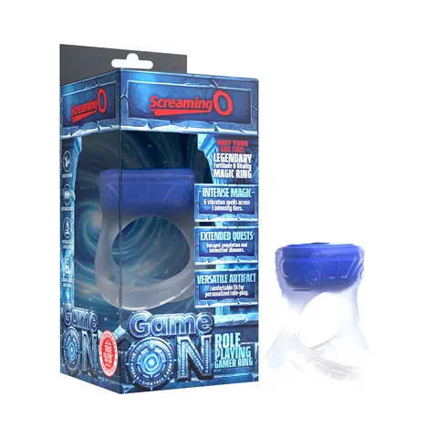 Screaming O Role Playing Game Vibrating Ring in Clear