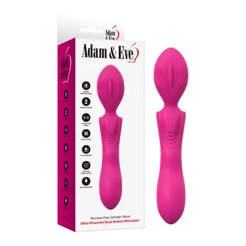 Adam & Eve Rumble-Flex Grinder Wand Ultra-Powerful Dual-Ended Stimulator