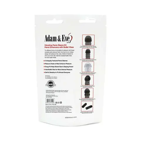 Adam & Eve Vibrating Penis Sleeve Kit (Bag)