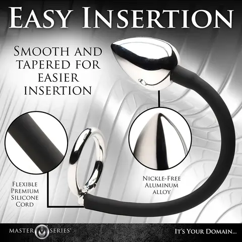 Master Series Tug + Plug Cock & Ball Ring with Anal Plug