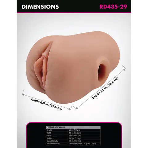 PDX Plus Pussy Pounder Squeeze Stroker in Brown
