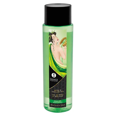 Shunga Kissable Bath and Shower Gel Sensual Mint 12.5 oz.