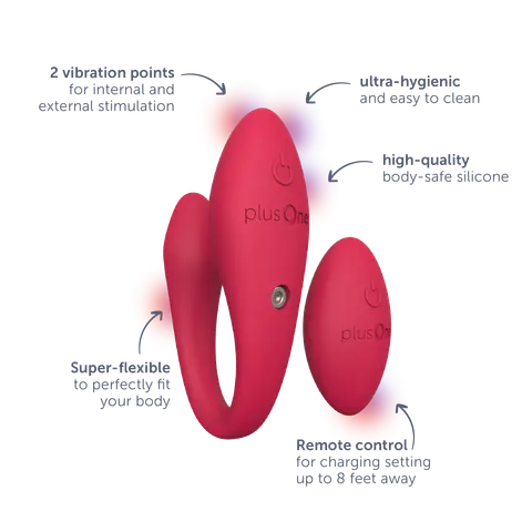 Flexible wearable vibrator with remote
