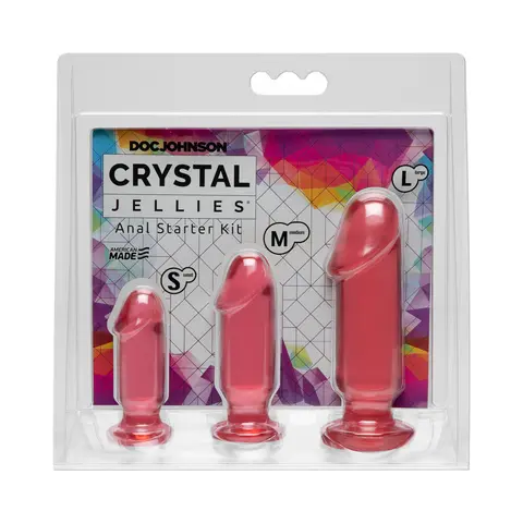 Crystal Jellies Anal Starter Kit in Pink