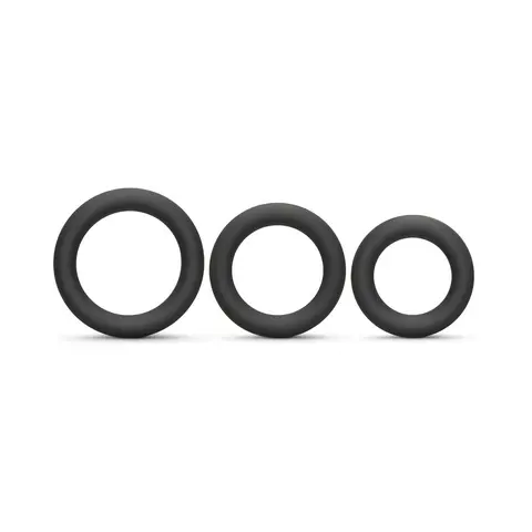 b-Vibe Snug Ring Swole 3-Pack Snug Fit Thick Silicone C-Ring